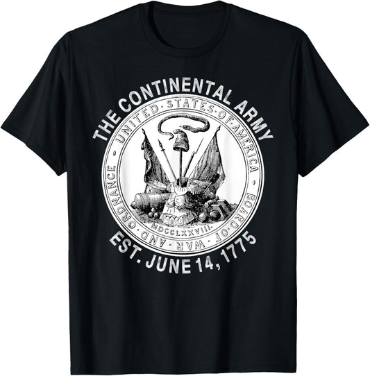 Continental Army America Independence Revolutionary War Seal T-Shirt