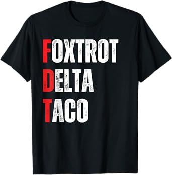 Funny Let's Go Taco Foxtrots Delta Taco T-Shirt