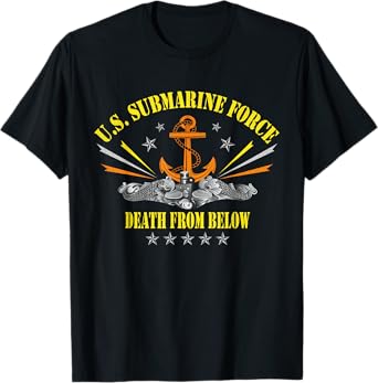 USA Submarine Force Silent Service Patriotic Veterans Day T-Shirt
