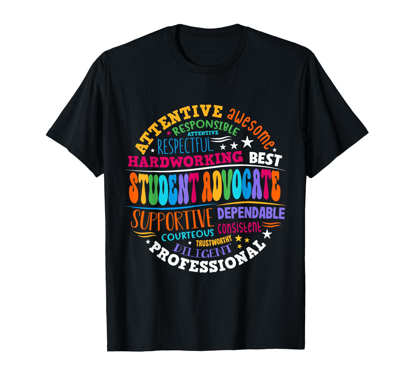 Groovy Student Advocate Appreciation Back to School T-Shirt