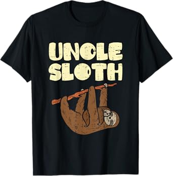 Uncle Sloth Funny Father's Day Animal Lover T-Shirt