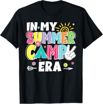 Groovy In My Summer Camp Era Retro Summer Camper Women T-Shirt