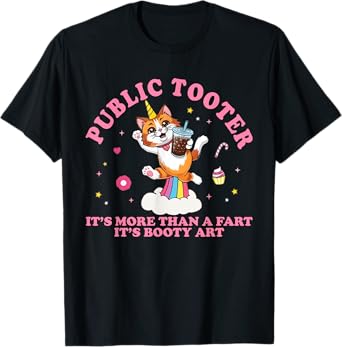 Public Tooter Funny Inappropriate Embarrassing Adult Humor T-Shirt