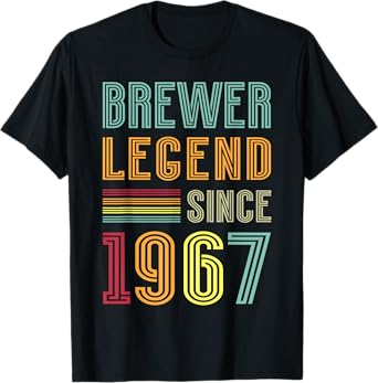 Brewing Legend 1967 Brewery Brewmaster 58 Years Brewer T-Shirt