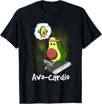 AvoCardio Funny Avocado Cardio Running Exercise Pun Gym Gift T-Shirt