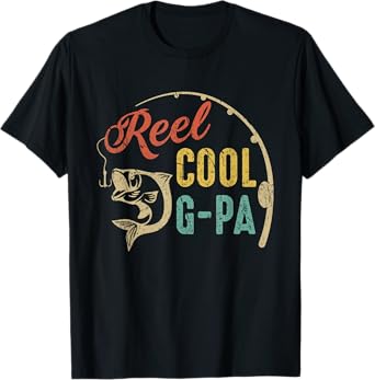 Father's Day Shirt Vintage Fishing Reel Cool G-Pa T-Shirt