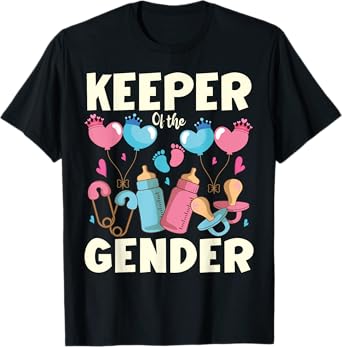 Keeper of the Gender Funny Gender Reveal Party Boy Or Girl T-Shirt
