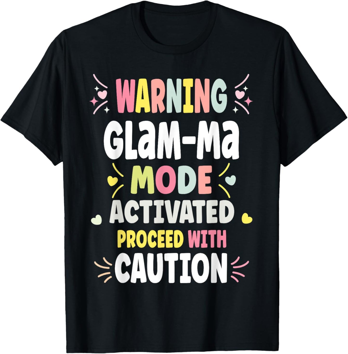 Glam-ma Personalized Women's Gift Custom Name Monogram T-shirt by TeeBrew