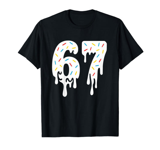 ICE Cream DRIP Six Seven Meme 67 Boys Girls Kids Teens Tee T-Shirt