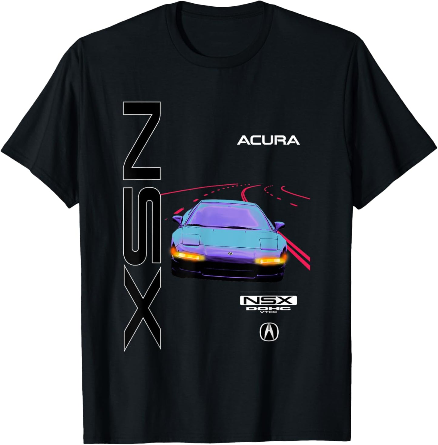 Honda NSX Acura Neon Road V Tec T-Shirt