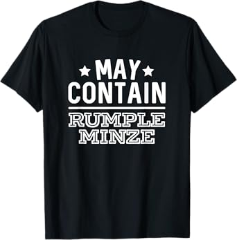 May Contain Rumple Minze Funny Alcohol Bar Crawl T-Shirt
