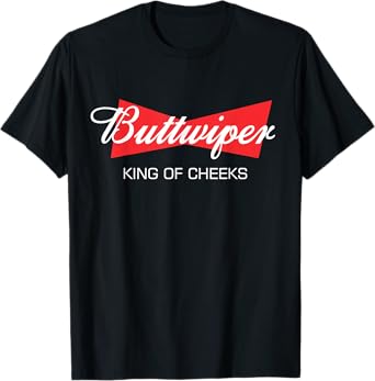 Buttwiper - New Dad Funny Beer Inspired Diaper Shower Gift T-Shirt