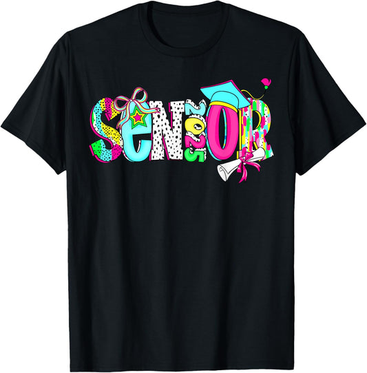 Class Of 2025 Senior Back To School Graduation 25 Celebration T-shirt by TeeBrew