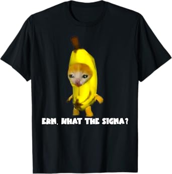 Sigma Banana Cat Costume Cat Meme Funny Memes Internet Memes Men Women T-Shirt