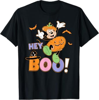 Disney Mickey Mouse "Hey Boo!" Cute Halloween Matching T-Shirt