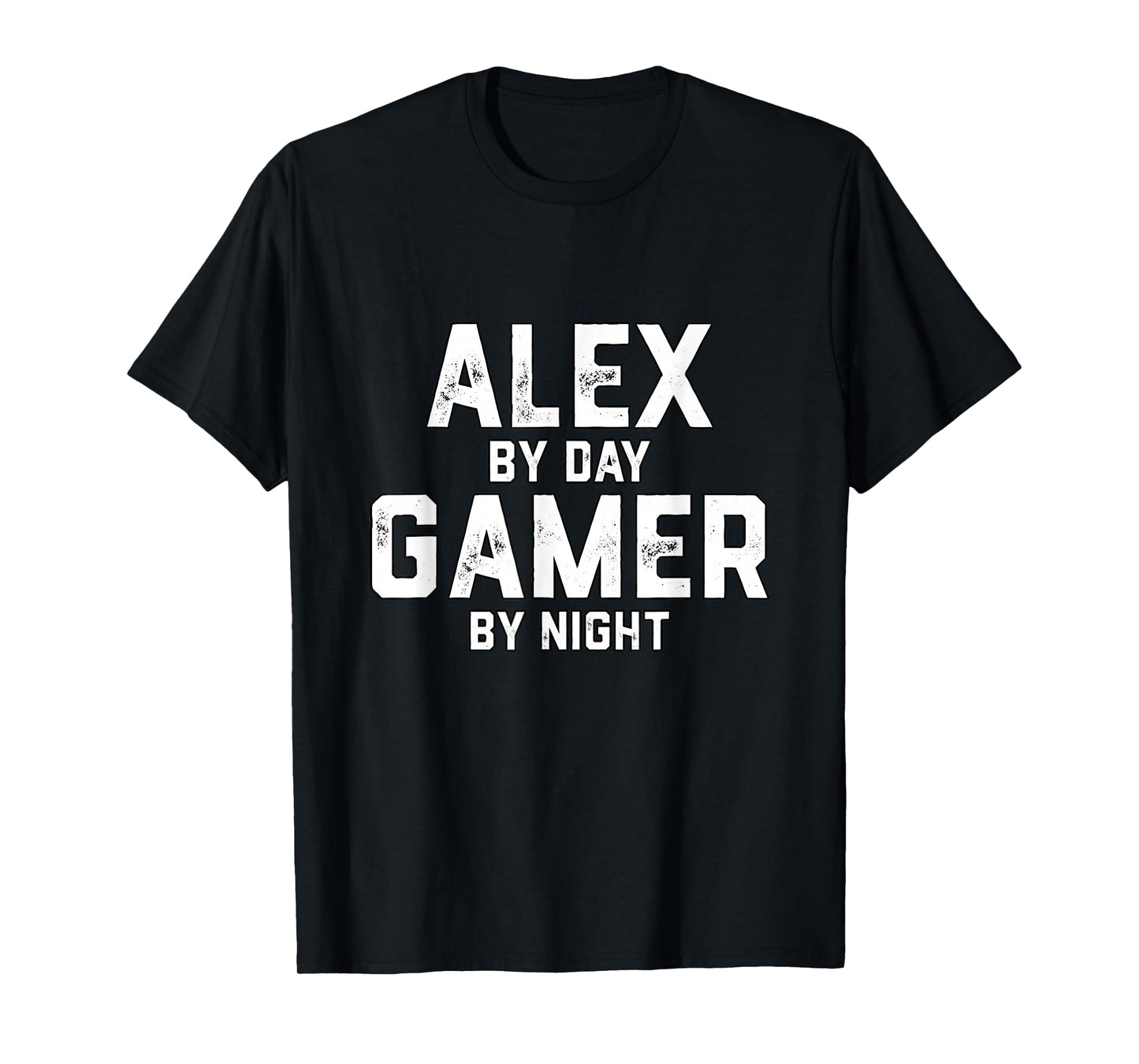 Alex Gamer Halloween Gaming Costume for Men Named Alex T-Shirt