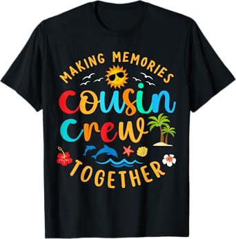 Cousin crew 2025 Summer Vacation Beach Family Trip Matching T-Shirt