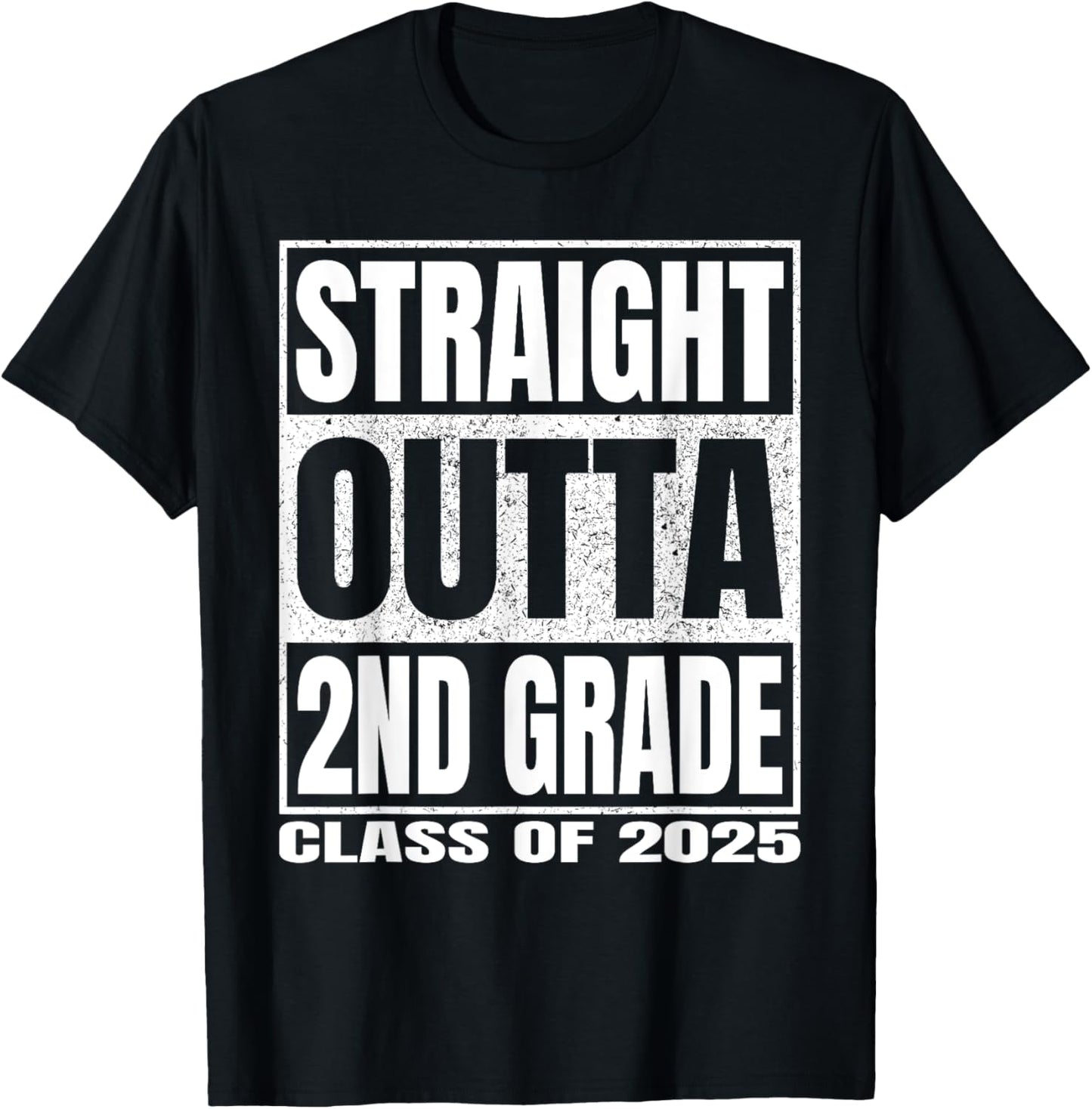 Straight Outta 2nd Grade Shirt Graduation 2025 Second Grade T-Shirt
