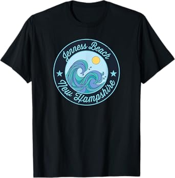 Jenness Beach NH New Hampshire Souvenir Nautical Surfer Grap T-Shirt for Men Women Kids