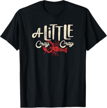 Crawfish Boil Shirt A Little Cray Crayfish Cajun Boils Kids T-Shirt