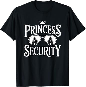 Princess Security Protection Birthday Party Matching Family T-Shirt