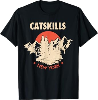 Catskills New York NY Hiking Mountains T Shirt T-Shirt