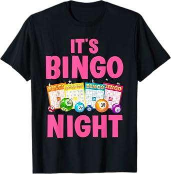Cool Bingo Night Art For Men Women Bingo Lover Bingo Player T-Shirt