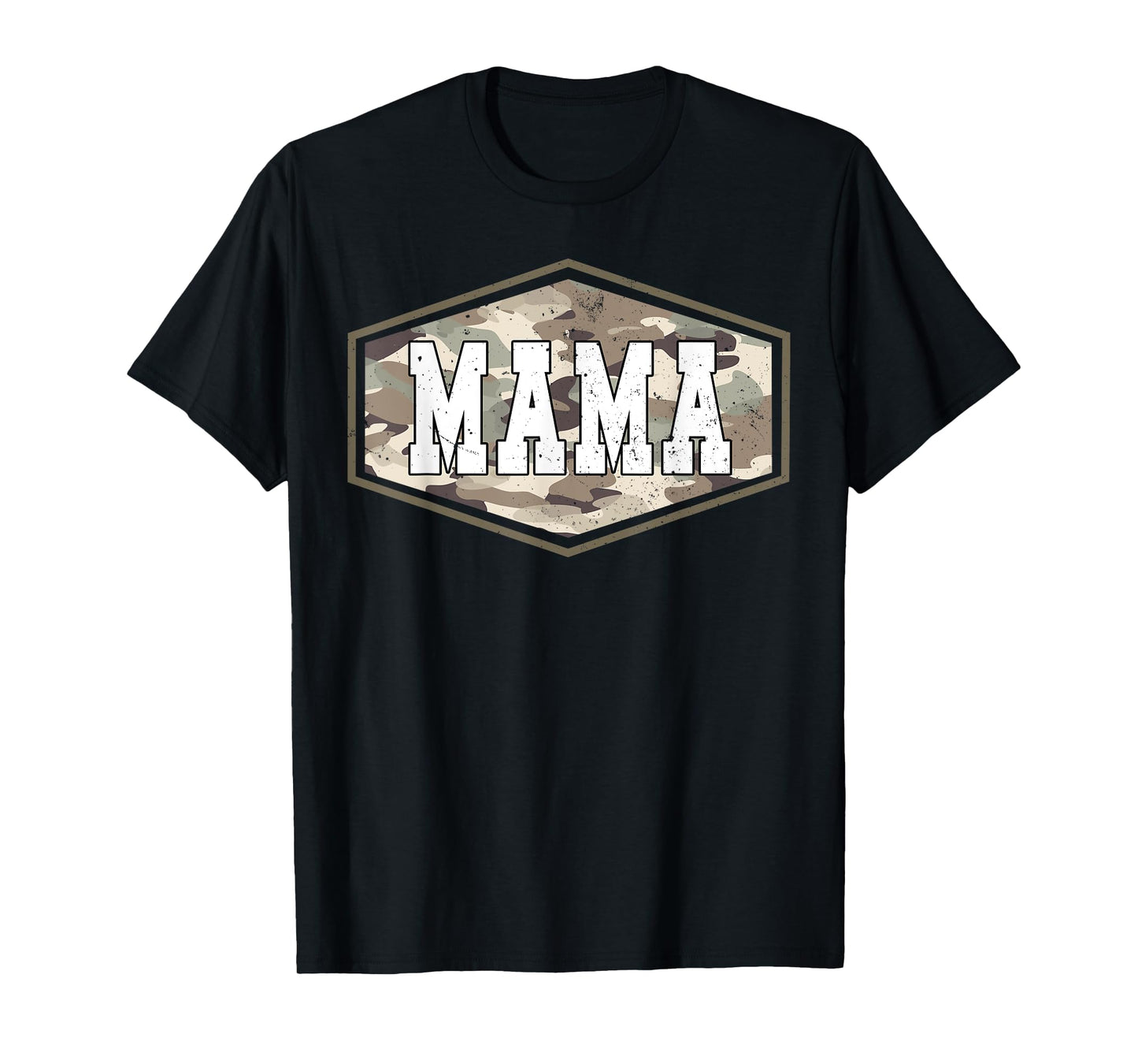Retro Old School Camo Mama, Camouflage Mom Life Mother's Day T-Shirt