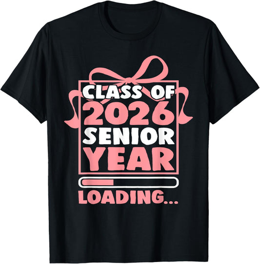 Class Of 2026 Senior Year Loading Funny Senior 2026 T-shirt by TeeBrew