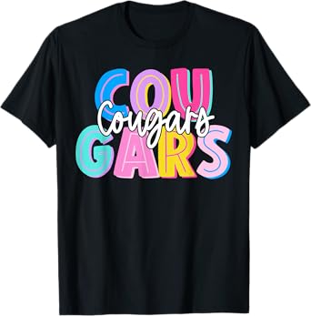 Cougars Team Pride School Spirit T-Shirt