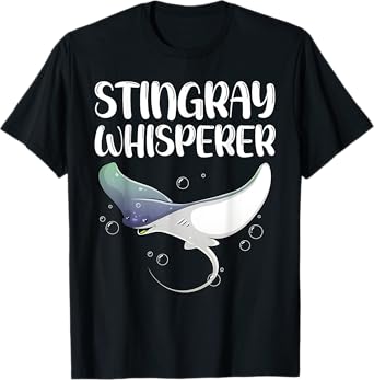 Cute Stingray Design For Men Women Kids Fish Stingray Lovers T-Shirt