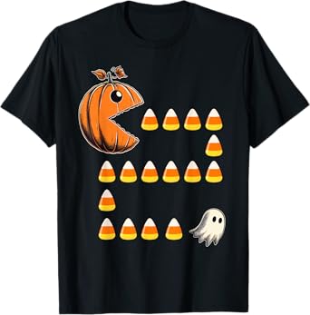 Funny Halloween Pumpkin Candy Corn Trick or Treat T-Shirt
