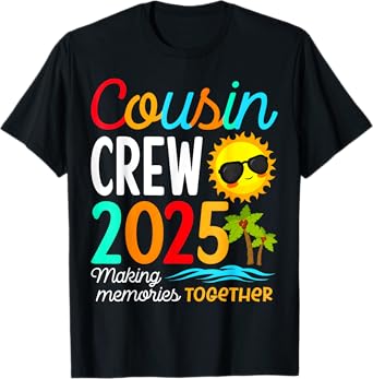 Cousin crew 2025 Summer Vacation Beach Family Trips Matching T-Shirt