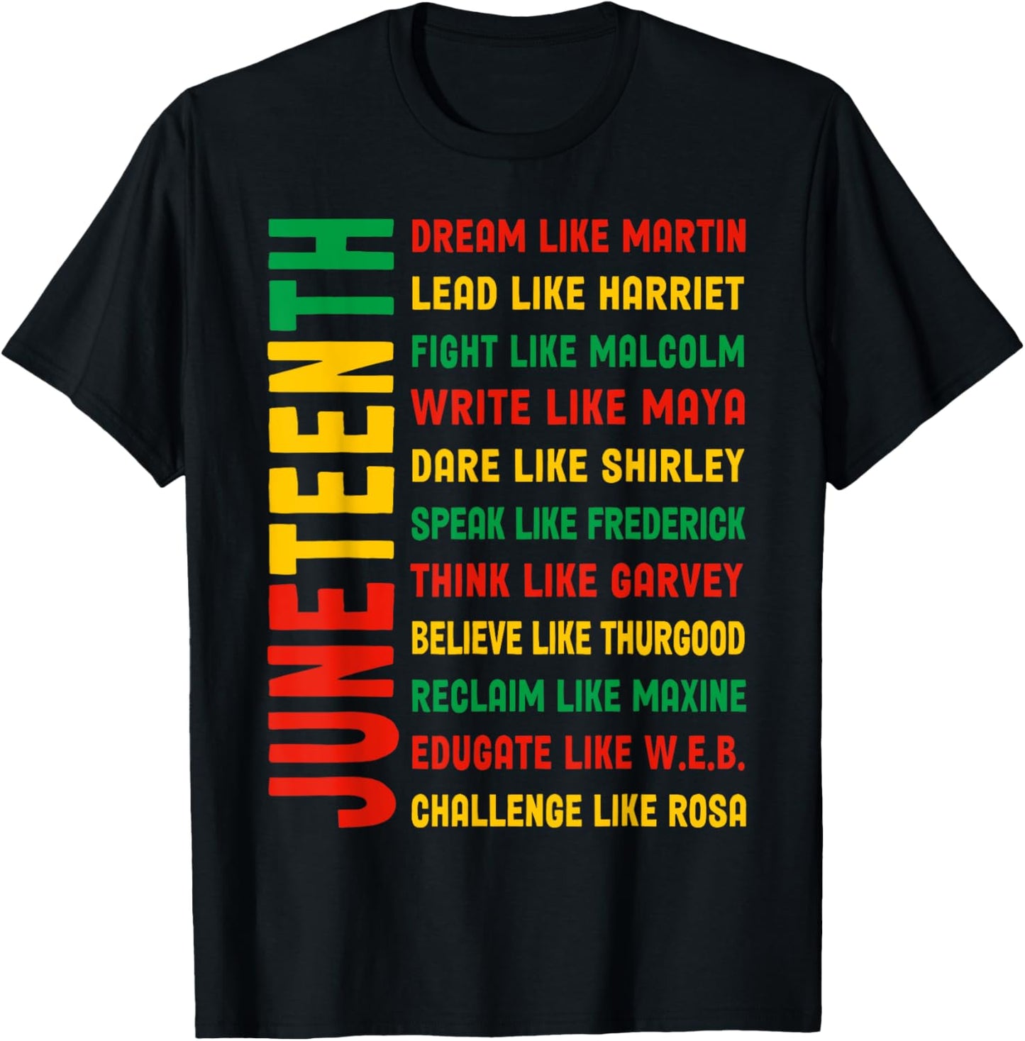 Juneteenth Dream Like Martin Black History African Leader T-Shirt