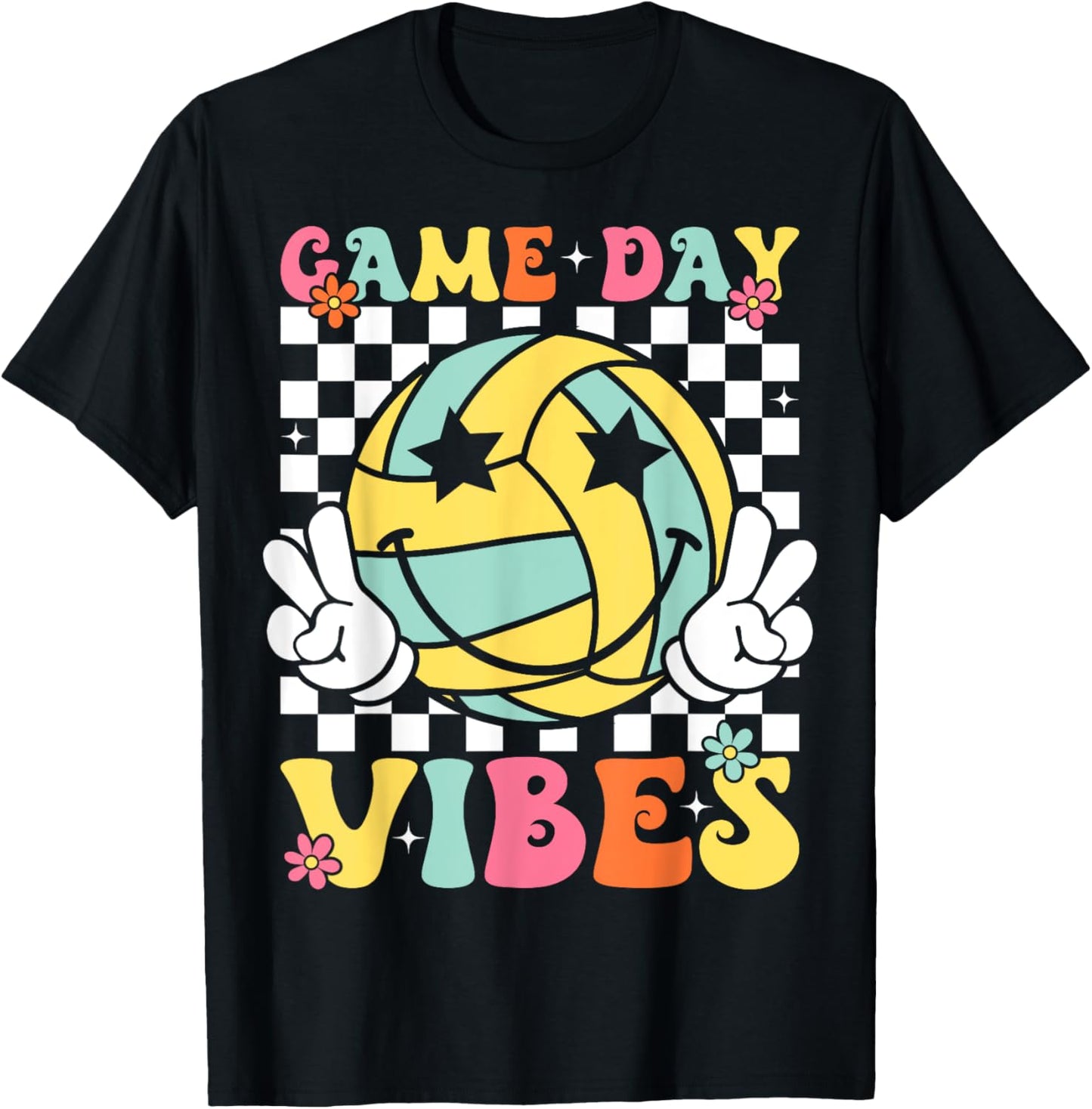 Retro Volleyball Game Day Vibes Volleyball Girl Women T-Shirt