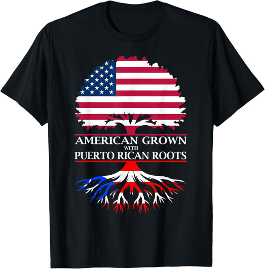American Grown with Puerto Rican Roots T-Shirt