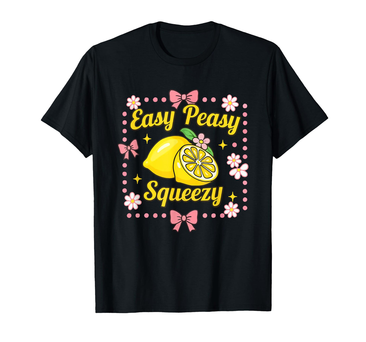 Easy Peasy Lemon Squeezy Lemonade Crew Funny Lemon Lemonade T-Shirt