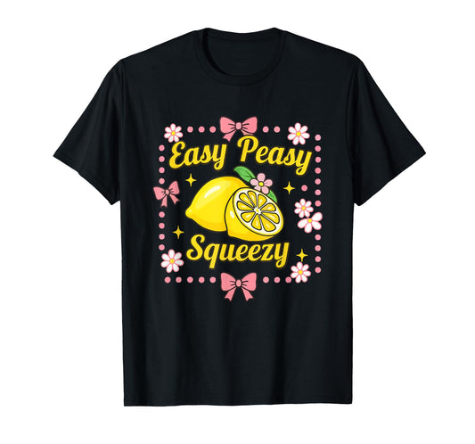 Easy Peasy Lemon Squeezy Lemonade Crew Funny Lemon Lemonade T-Shirt