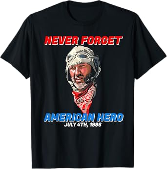 Never Forget American Hero Independence Day T-Shirt for Women Men