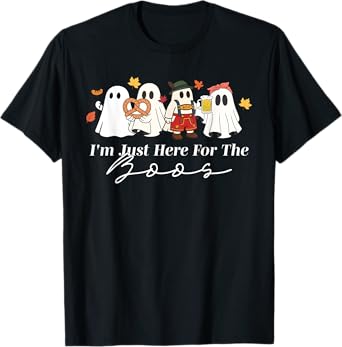I'm Just Here for The Boos Octoberfest German Drinking Beer T-Shirt
