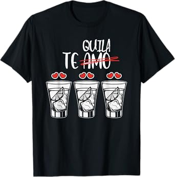 Radiate Your Style Love and Valentines Edition Te Amo, Tequila, Funny Anti Valentine's Day Tee, Drinking T-Shirt