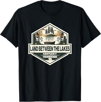 Land Between the Lakes Travel Art Badge Vintage T-Shirt