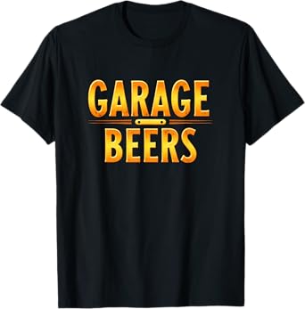 Retro Car Dad Garage Beers Fathers Day T-Shirt