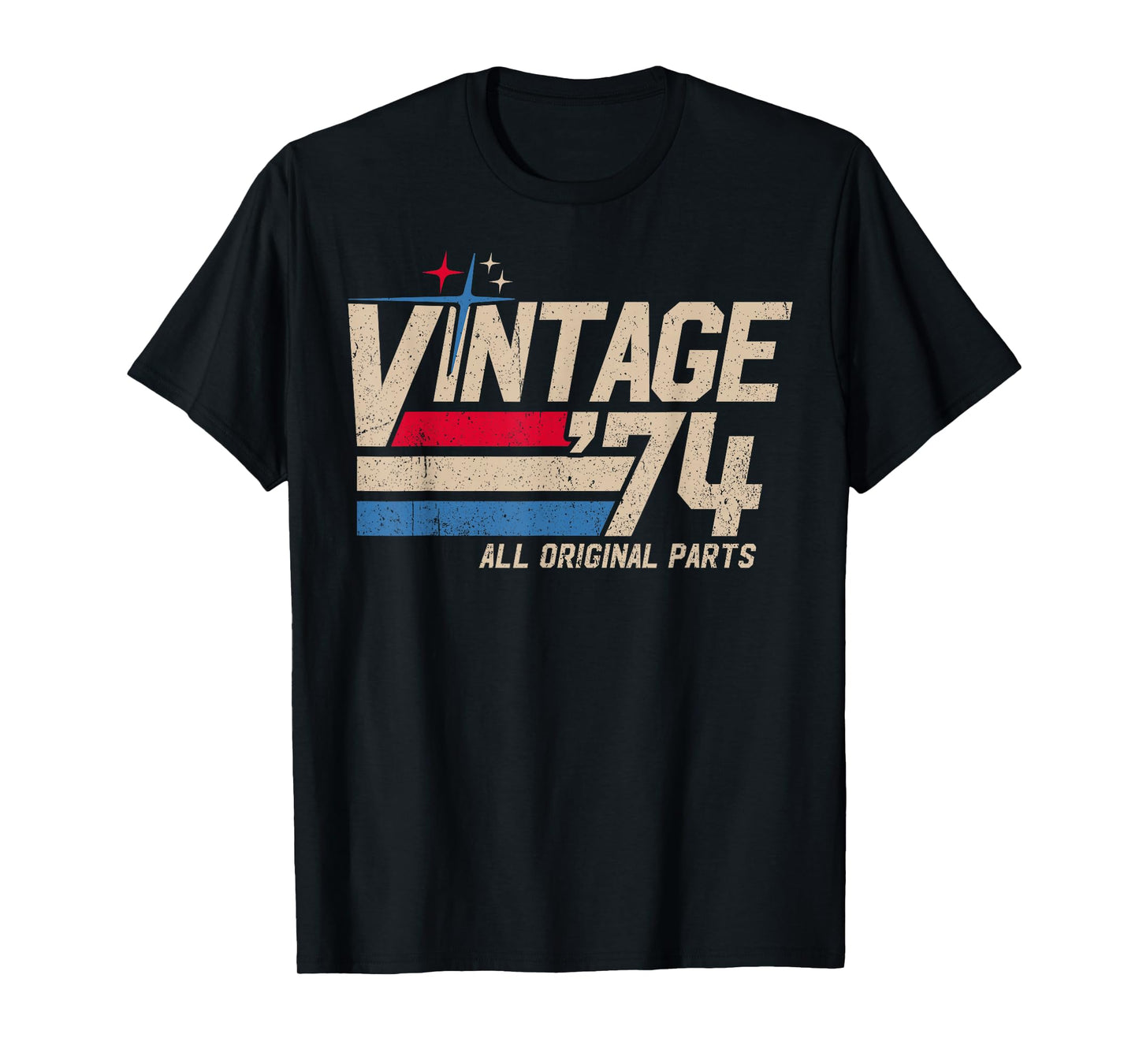 Vintage '74 Retro 51st Birthday for Men Dad USA Since 1974 T-Shirt