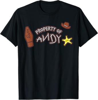 Disney & Pixar's Toy Story Sheriff Woody "Property of Andy" T-Shirt