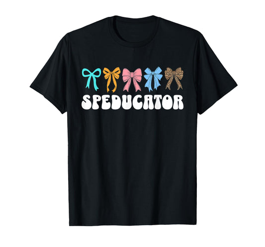Speducator Coquette Bow Special Education Teacher SPED ED T-Shirt