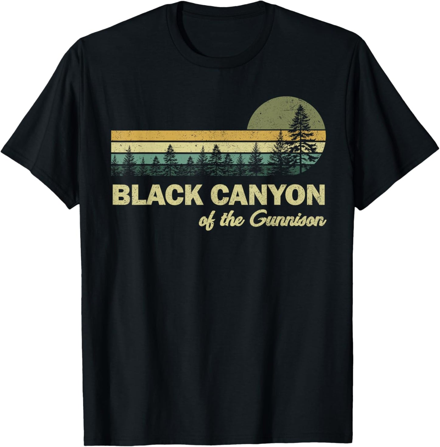 Vintage Black Canyon Of The Gunnison National Park Men Women T-Shirt