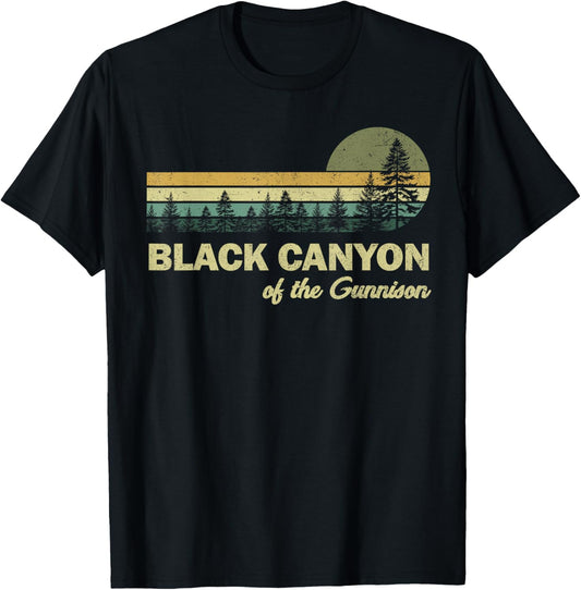 Vintage Black Canyon Of The Gunnison National Park Men Women T-Shirt