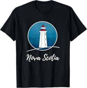 Nova Scotia Lighthouse Peggys Point T-Shirt