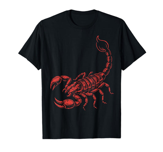 Red Scorpion Vintage Style Scorpio Zodiac & Wildlife Lovers T-Shirt